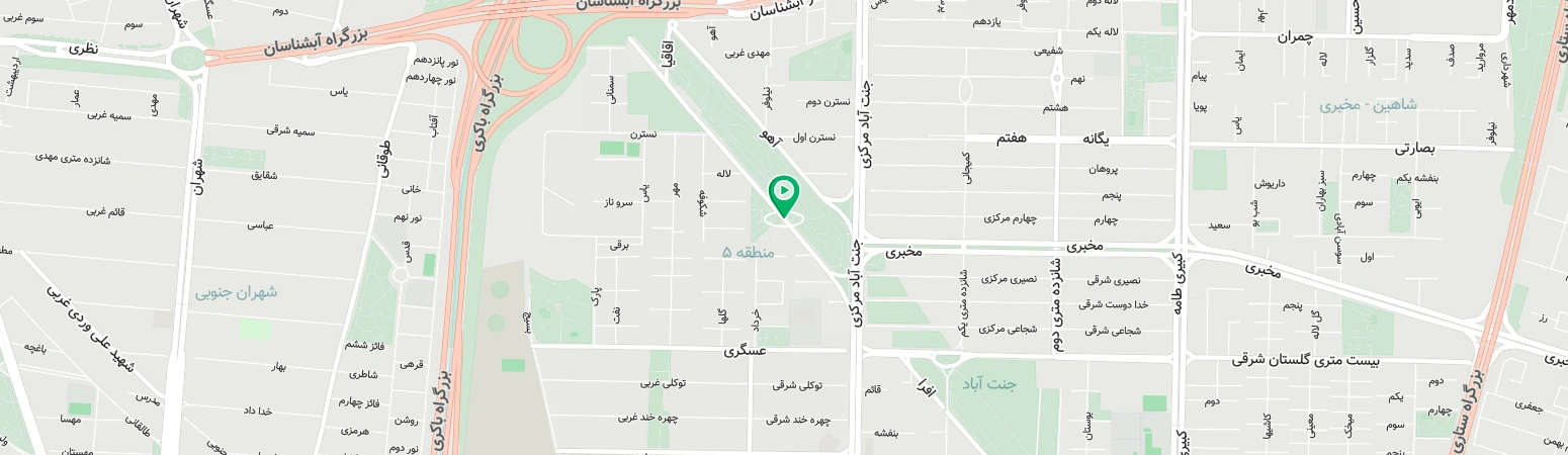 نقشه سرای محله جنت آباد مرکزی